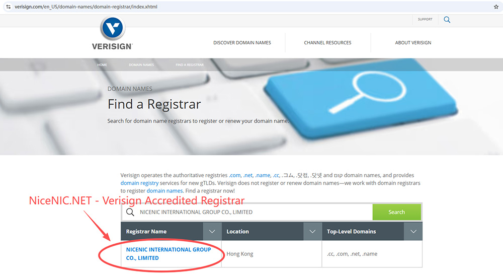 Domain registry partnership certificates - www.unionroom.cn global registrar accreditations