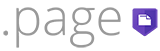 page domain extension logo