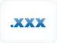 xxx domain extension logo